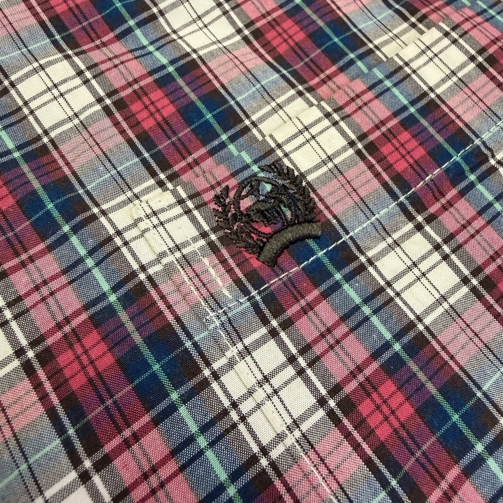 Cinch Shirt Men's Western Cowboy Pink Blue Plaid Button Down Long Sleeve Medium - Picture 4 of 11
